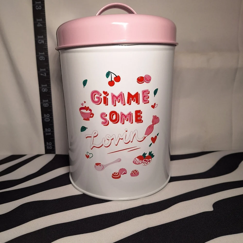 NWT Bark Valentine's Day Treat Jar - Tin Treat Canister Can